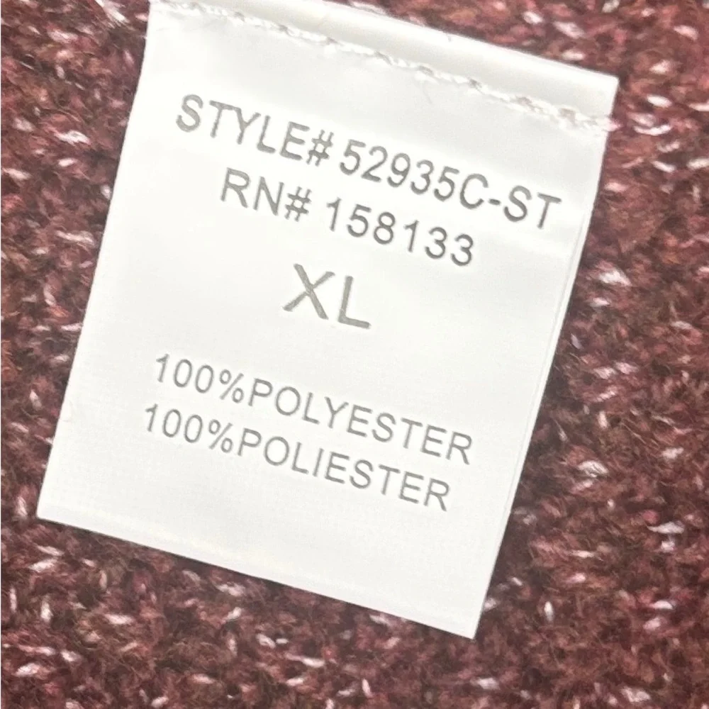 Pink Clover Maroon Knit Sweater